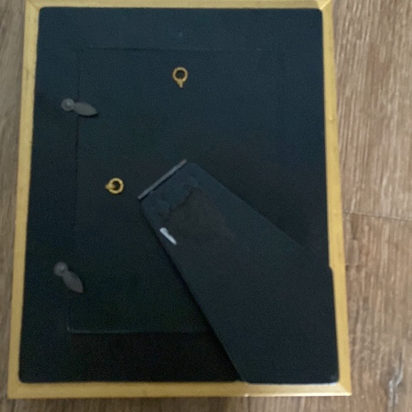 Vintage Burnes of Boston Gold purple Pink 7x5 Photo floral Frame Cottagecore - Picture 3 of 6